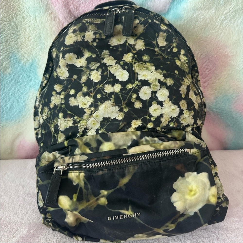 Givenchy Black and White Backpack with Modern Design